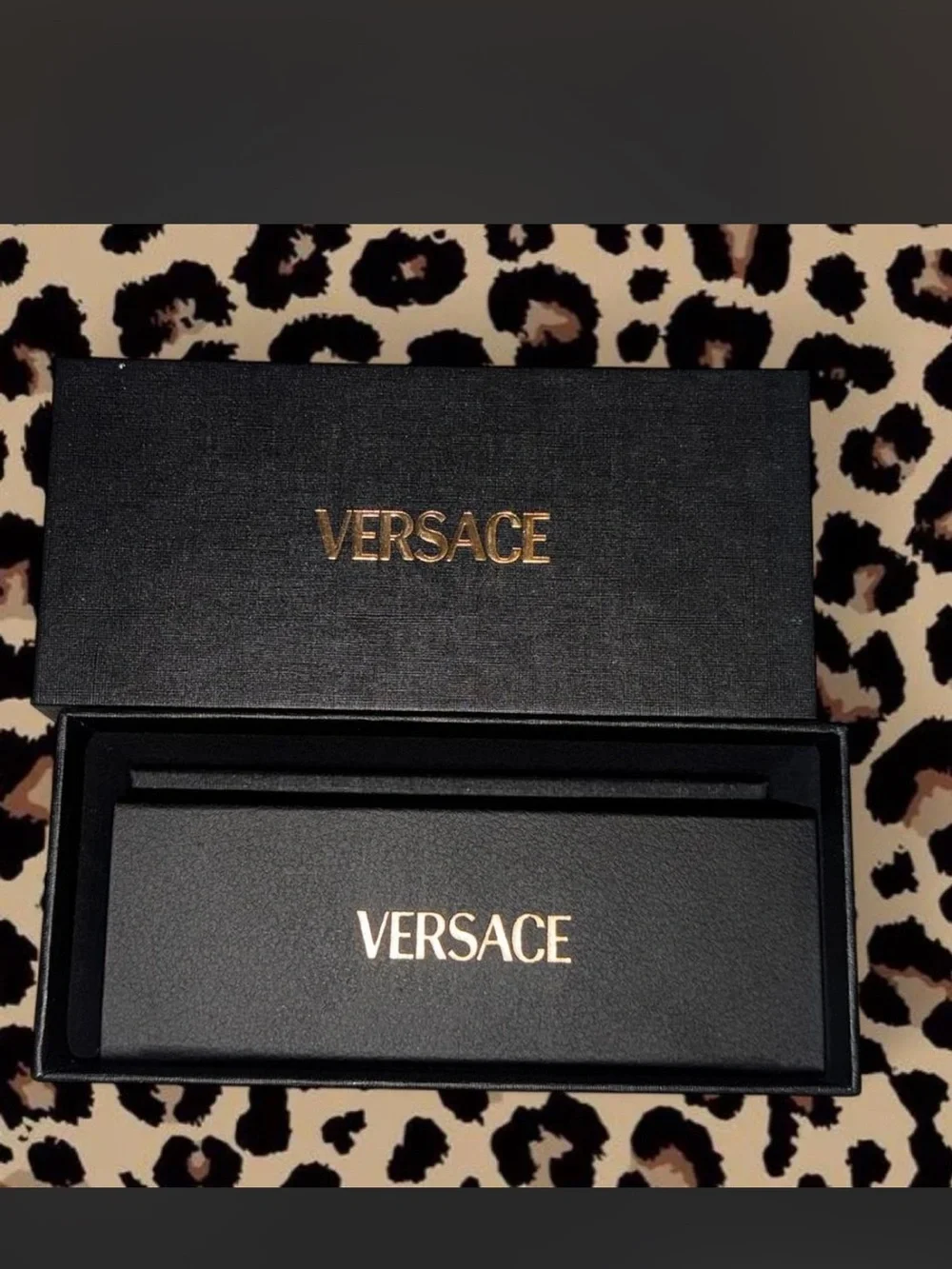 Versace Black Gloss Cat-Eye Sunglasses VE3641